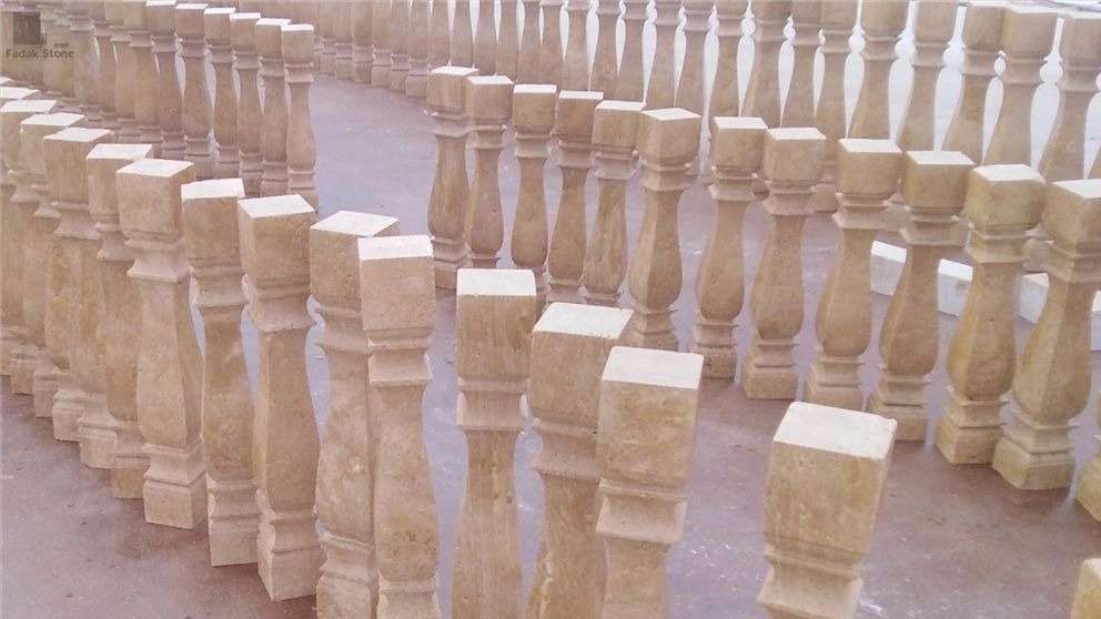 Production of Kazimi round stone columns