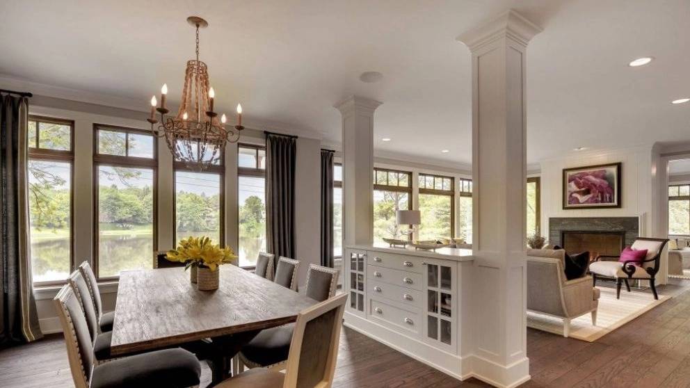 استفاده از ستون سنگی در دکوراسیون داخلی خانه